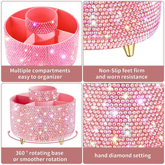fanado Bling stripe design with gold feet protects surfaces and adds style