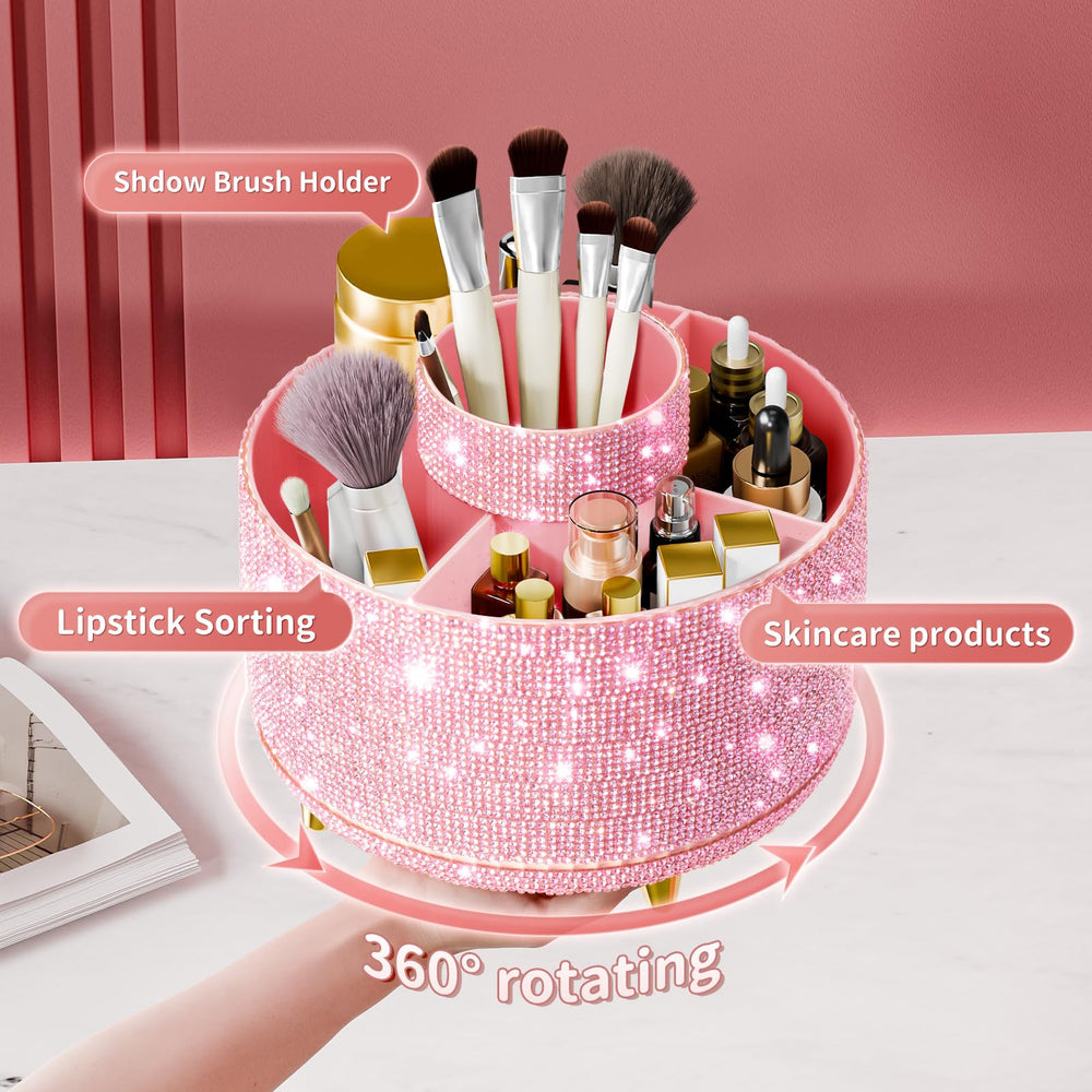 Fanado Diamond Brush Holder 5-slot organization keeping brushes and products separated