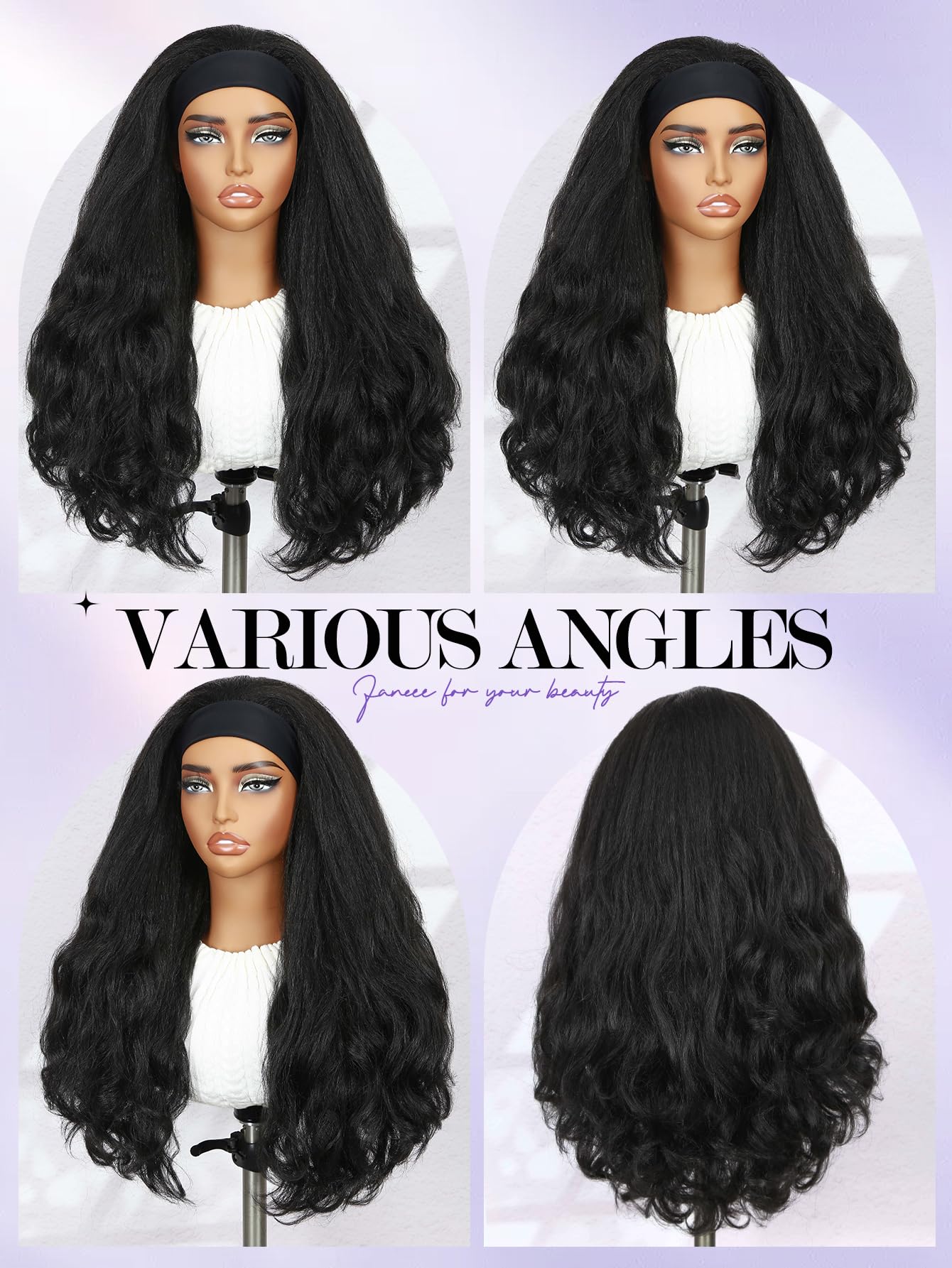FANCEE Yaki Wavy Headband Wig packaging suggests gift-ready presentation.