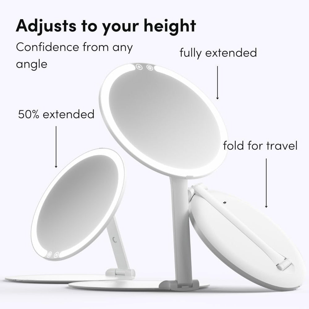 Fancii Abigail height-adjustable mirror for comfortable viewing at multiple heights