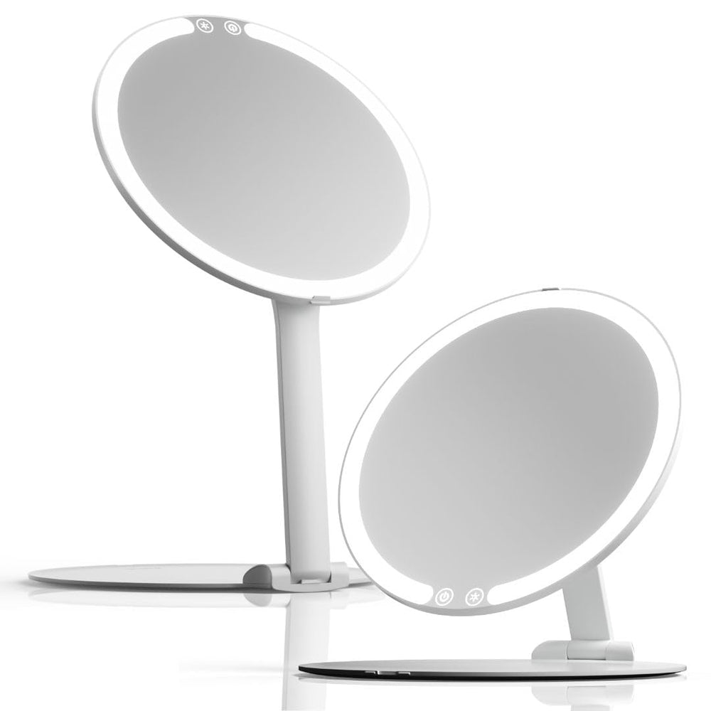 Fancii Abigail rechargeable travel mirror with LED light for on-the-go makeup