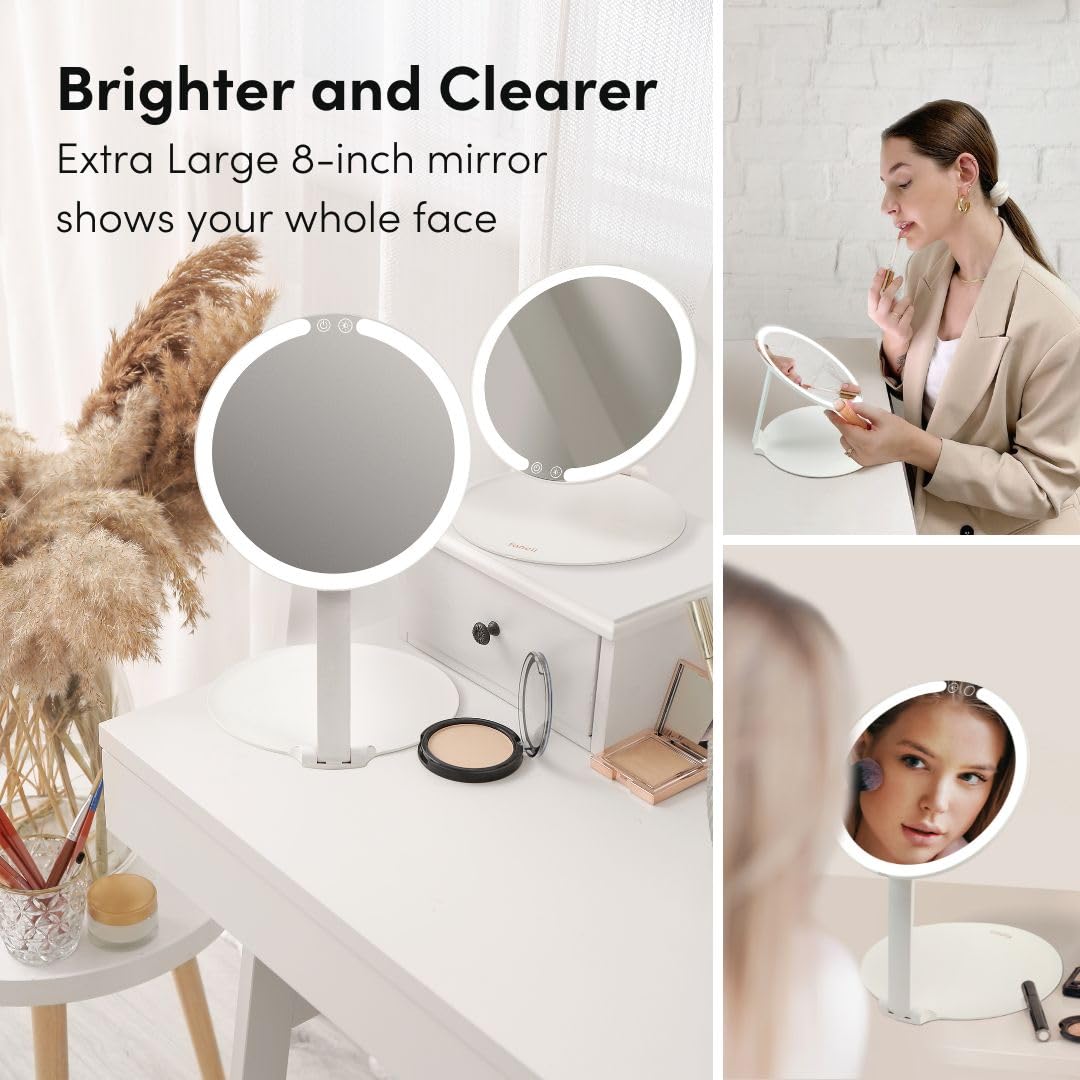 Fancii Abigail ultra-slim travel mirror fits purses and packs easily