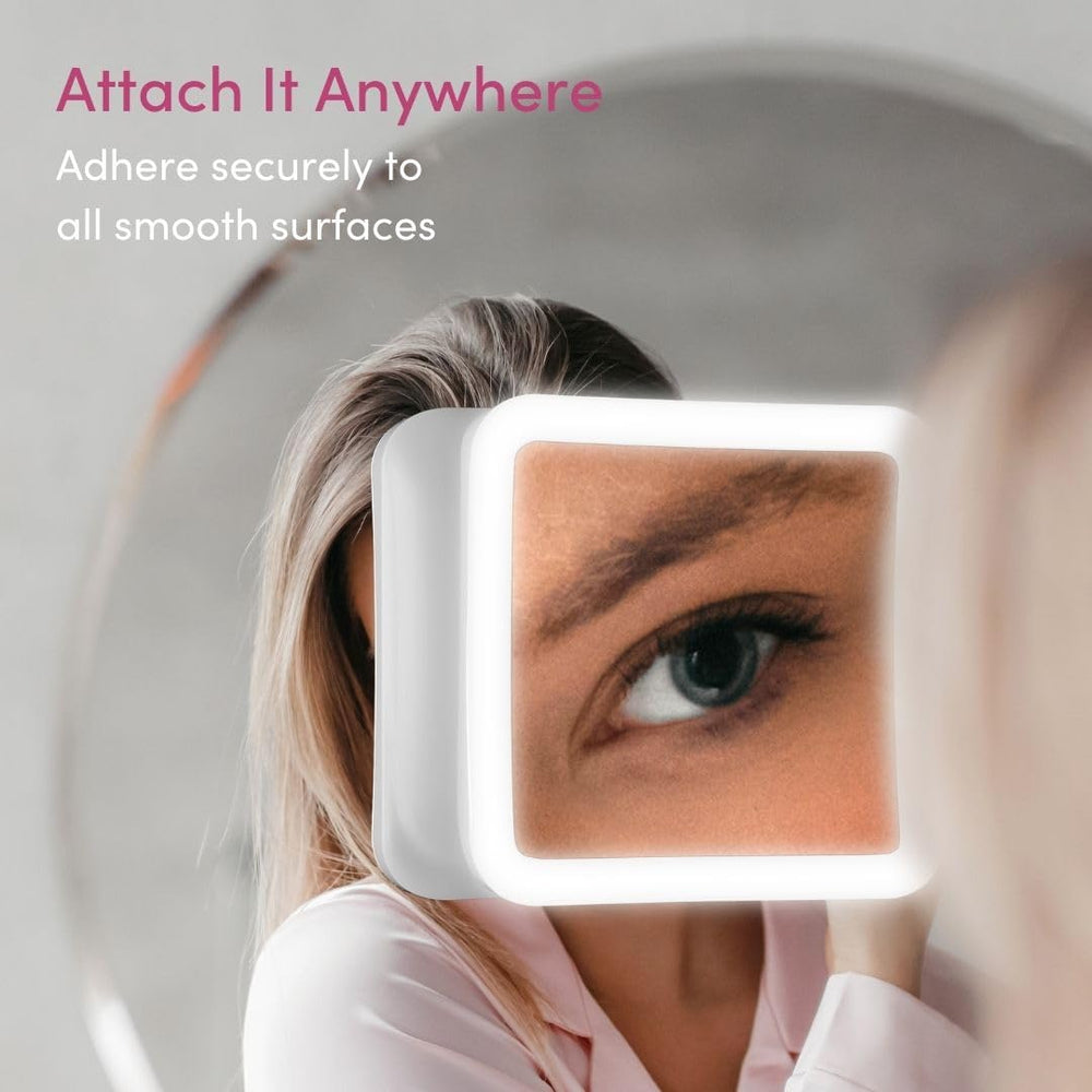 Fancii three-light settings LED mirror adapts to makeup or skincare lighting