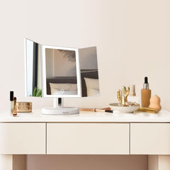 Fancii LED lighted makeup mirror side angle highlights adjustable angles for comfort