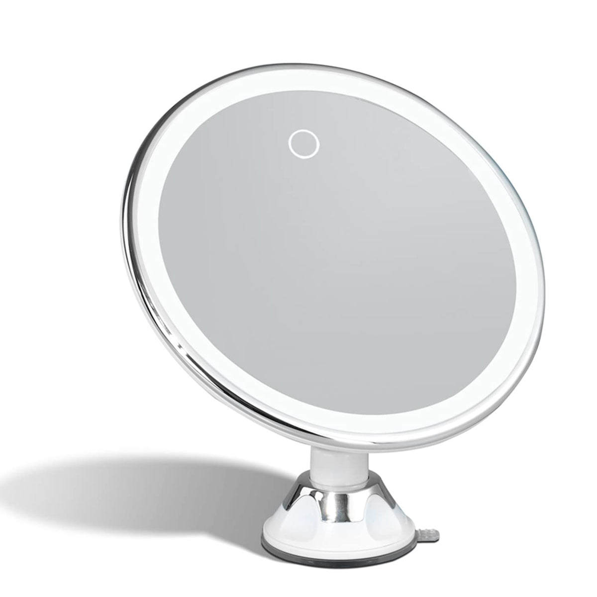 Fancii Luna 2 front view shows an 8-inch lighted mirror for precise makeup.