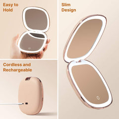 Fancii Mila 2 1x wide-view mirror shows your full face.