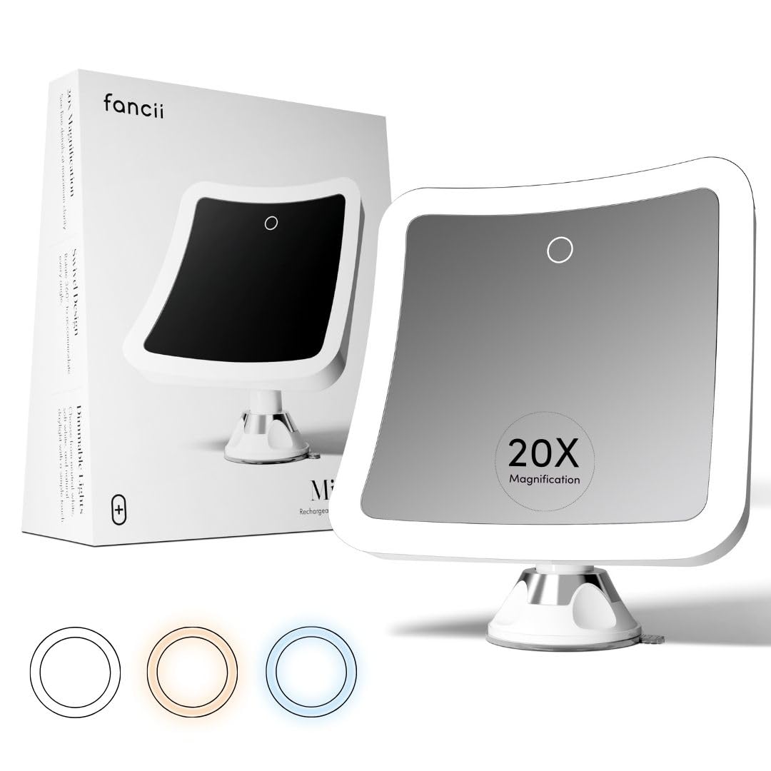 Fancii portable vanity bathroom mirror suited for compact spaces