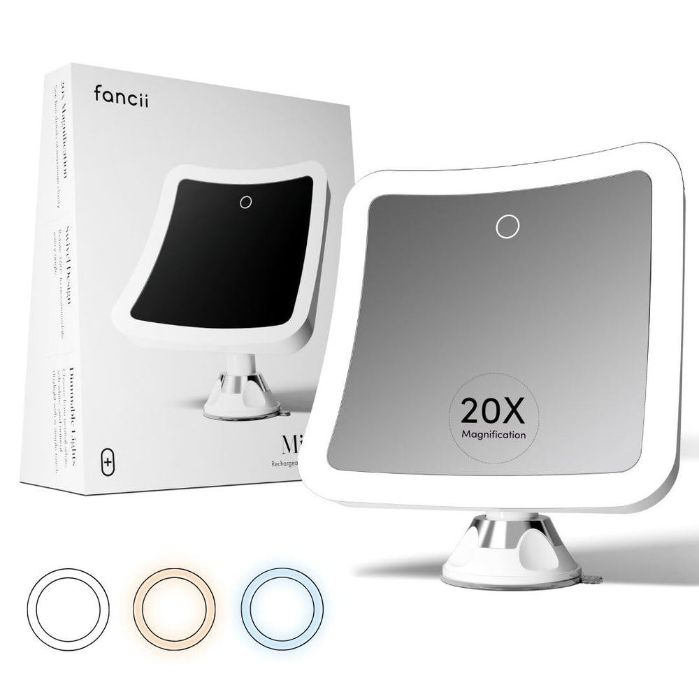 Fancii portable vanity bathroom mirror suited for compact spaces