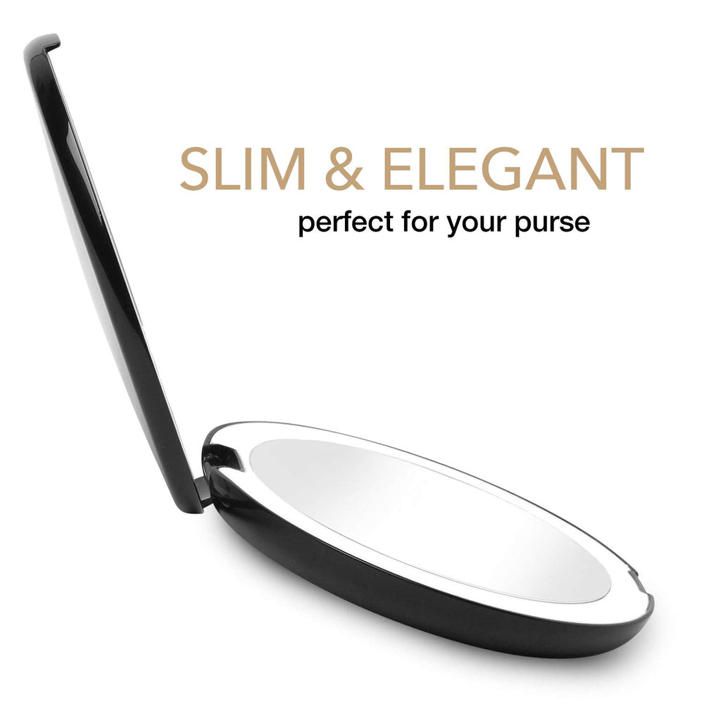 Fancii purse-size portable mirror fits in bags for on-the-go touch-ups