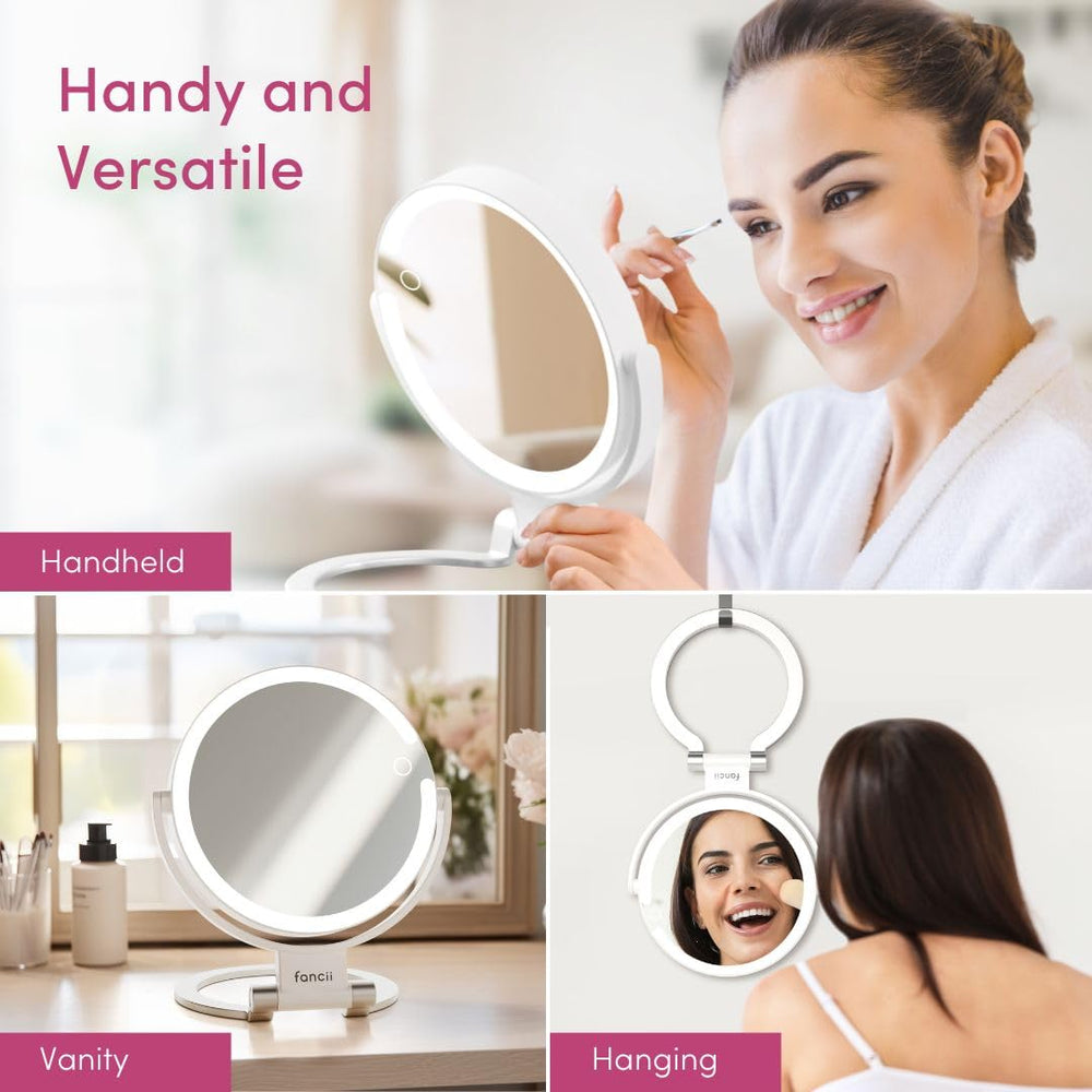 Fancii Sadie crystal-clear glass provides distortion-free reflections for detail work.