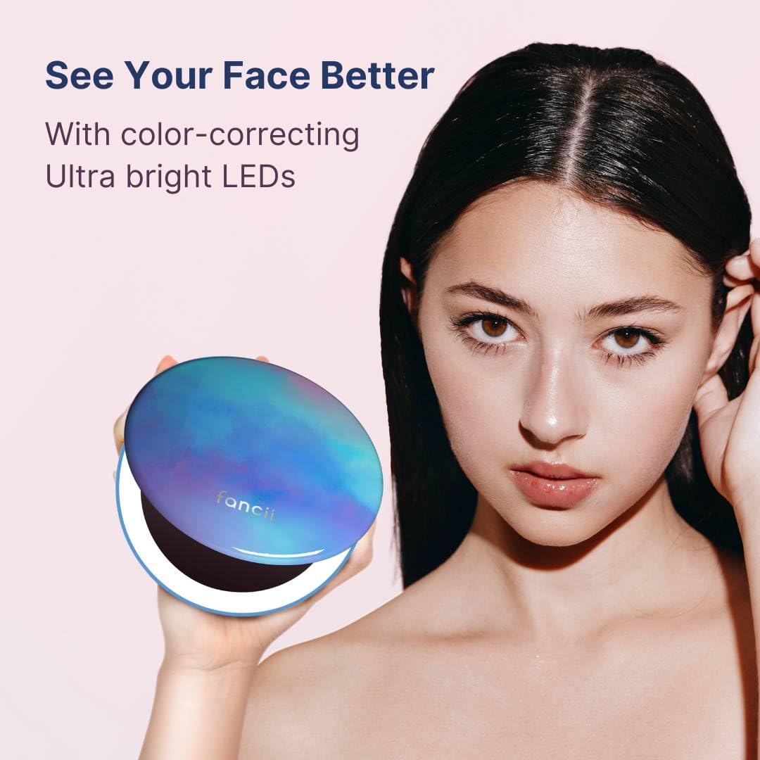 Fancii Taylor five-inch distortion-free glass for sharp makeup application
