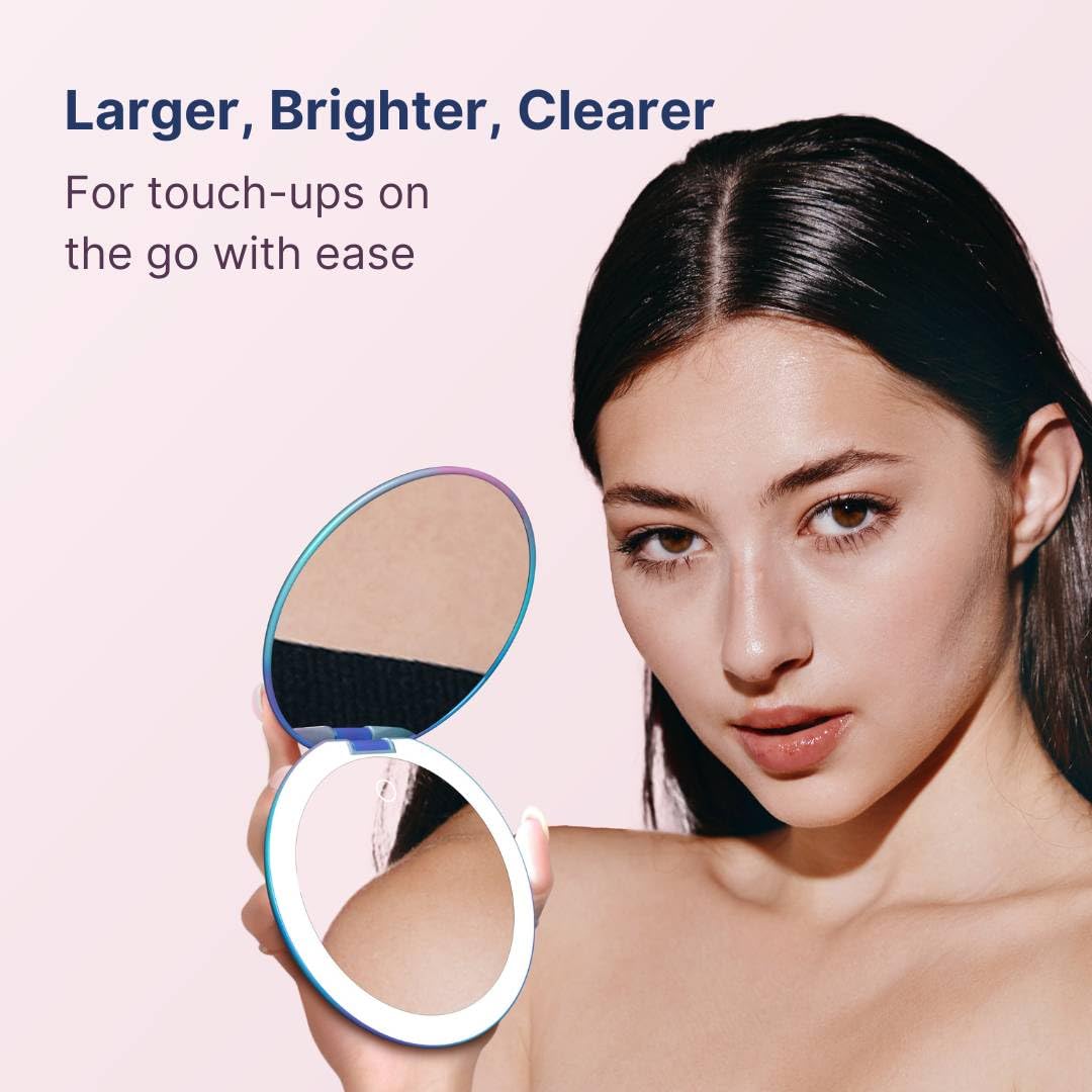 Fancii Taylor LED dimmed soft white mode ideal for color-accurate makeup application