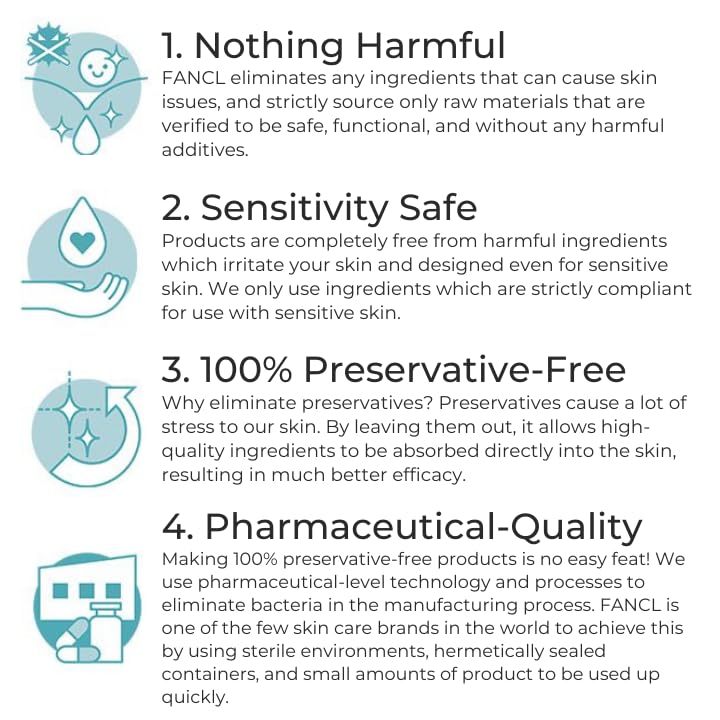 FANCL Facial Cleansing Powder label closeup highlights US-exclusive packaging.