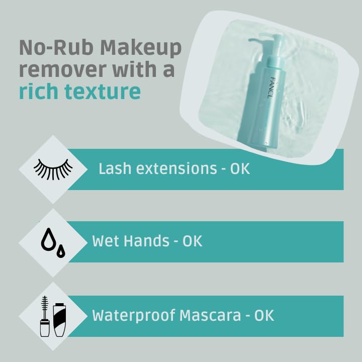 After makeup removal, the product cleanly removes residue, hinting at a refreshed complexion.
