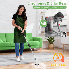 Fancy Home electric spin scrubber two-speed control for delicate and tough tasks