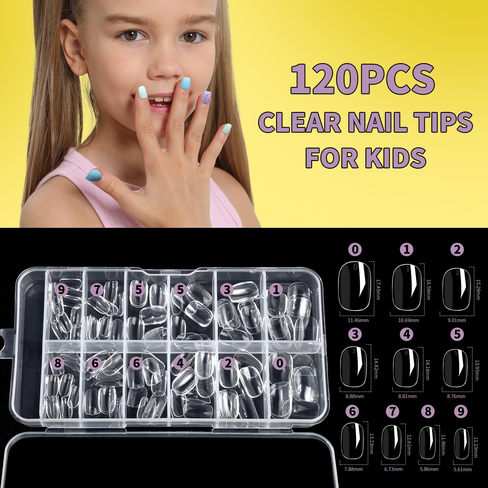 FANDAMEI fine glitter colors add sparkle to nail art projects.