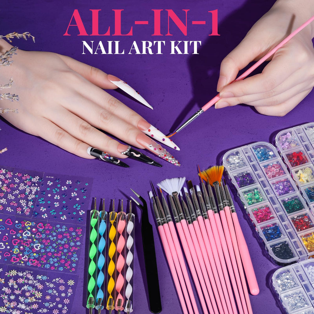 Kit completo de Fandamei para arte de uñas, versátil para cualquier ocasión