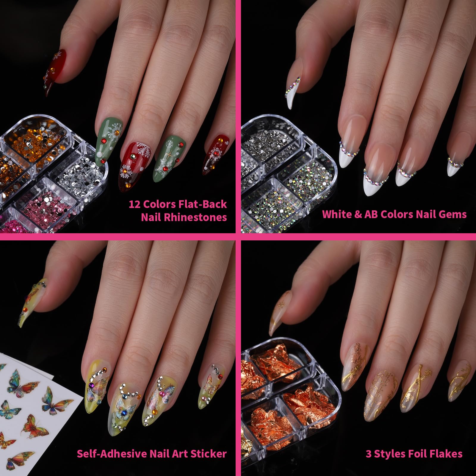 Fandamei 15 piece nail brush set for precise decor.