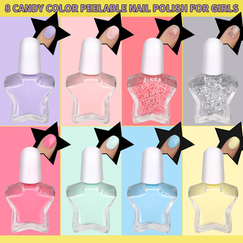 Fandamei nail stickers for kids with flowers, fruits, and hearts for cute designs.