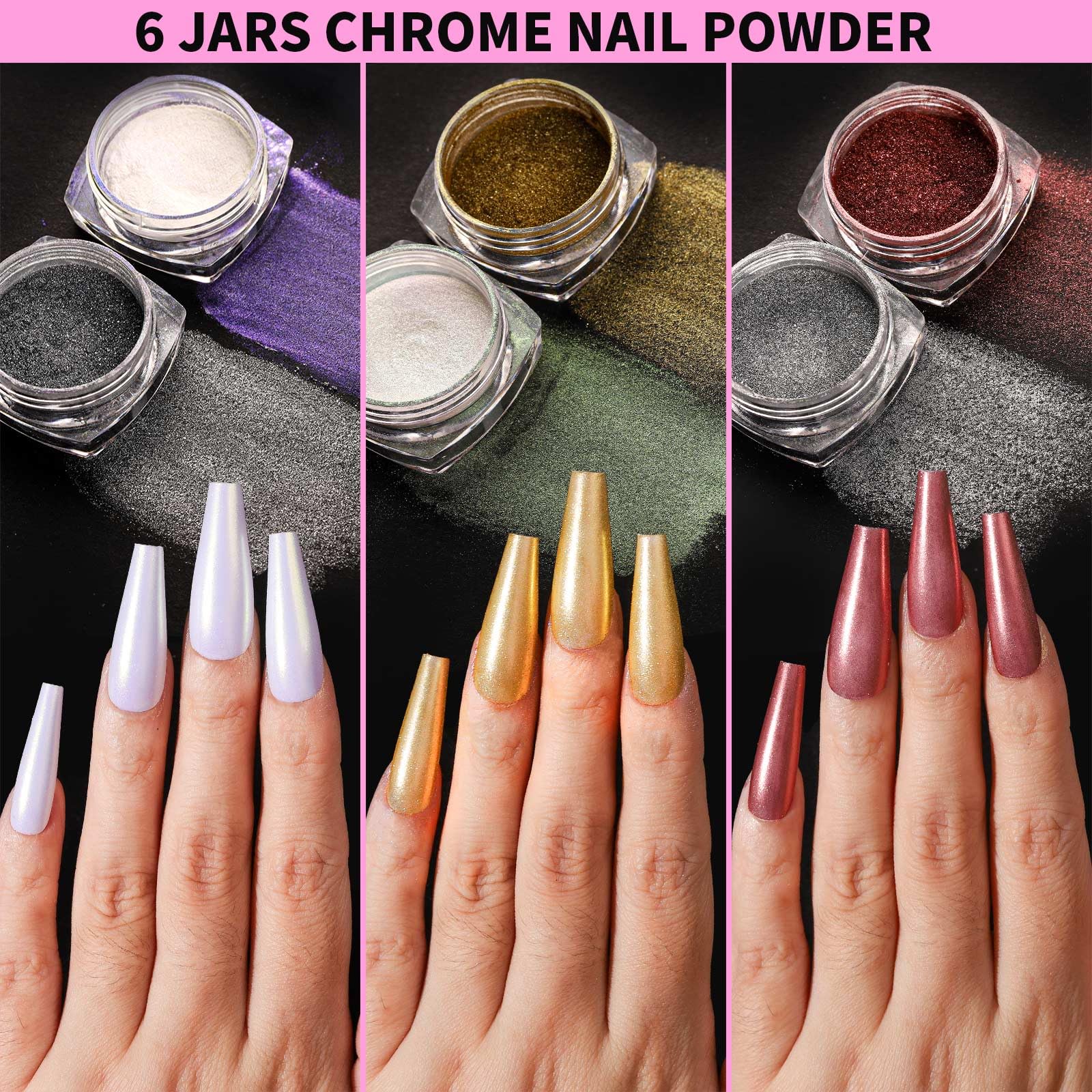 Fandamei nail stands and transparent tape for stable nail art setup