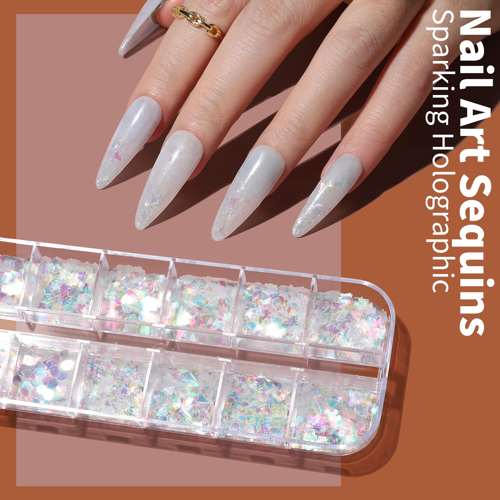 Fandamei 5 sheets nail stickers for quick pattern application
