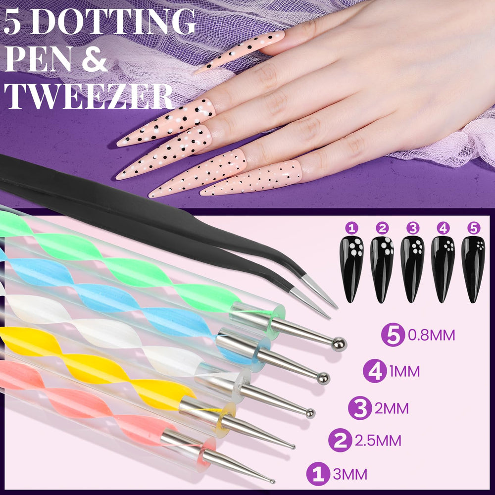 Pinza para uñas Fandamei para colocar dijes con precisión