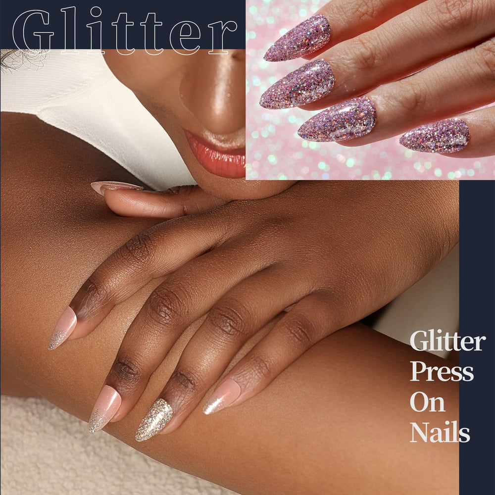 Fandamei French tip press-on nails for elegant occasions