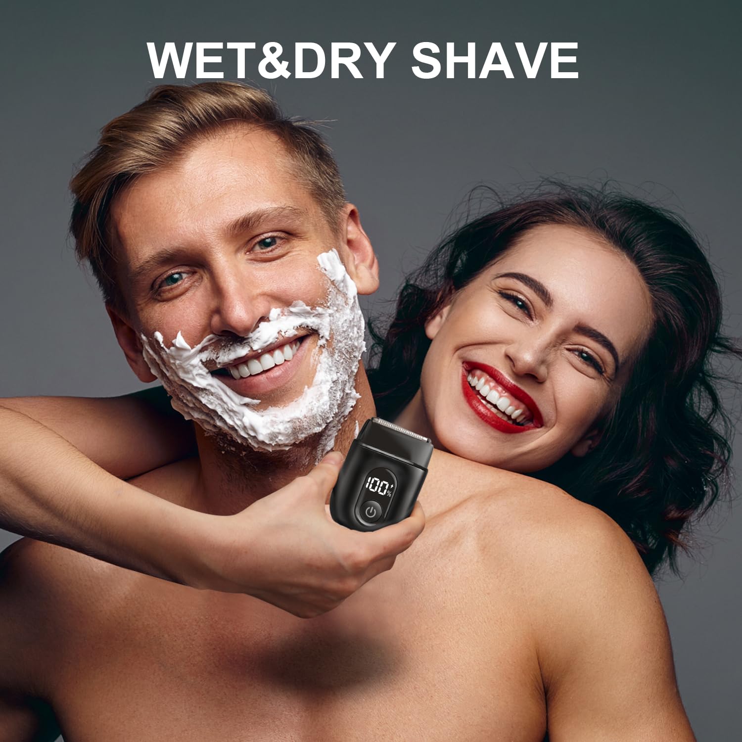 Fangaci easy-clean shaver rinses clean after use.