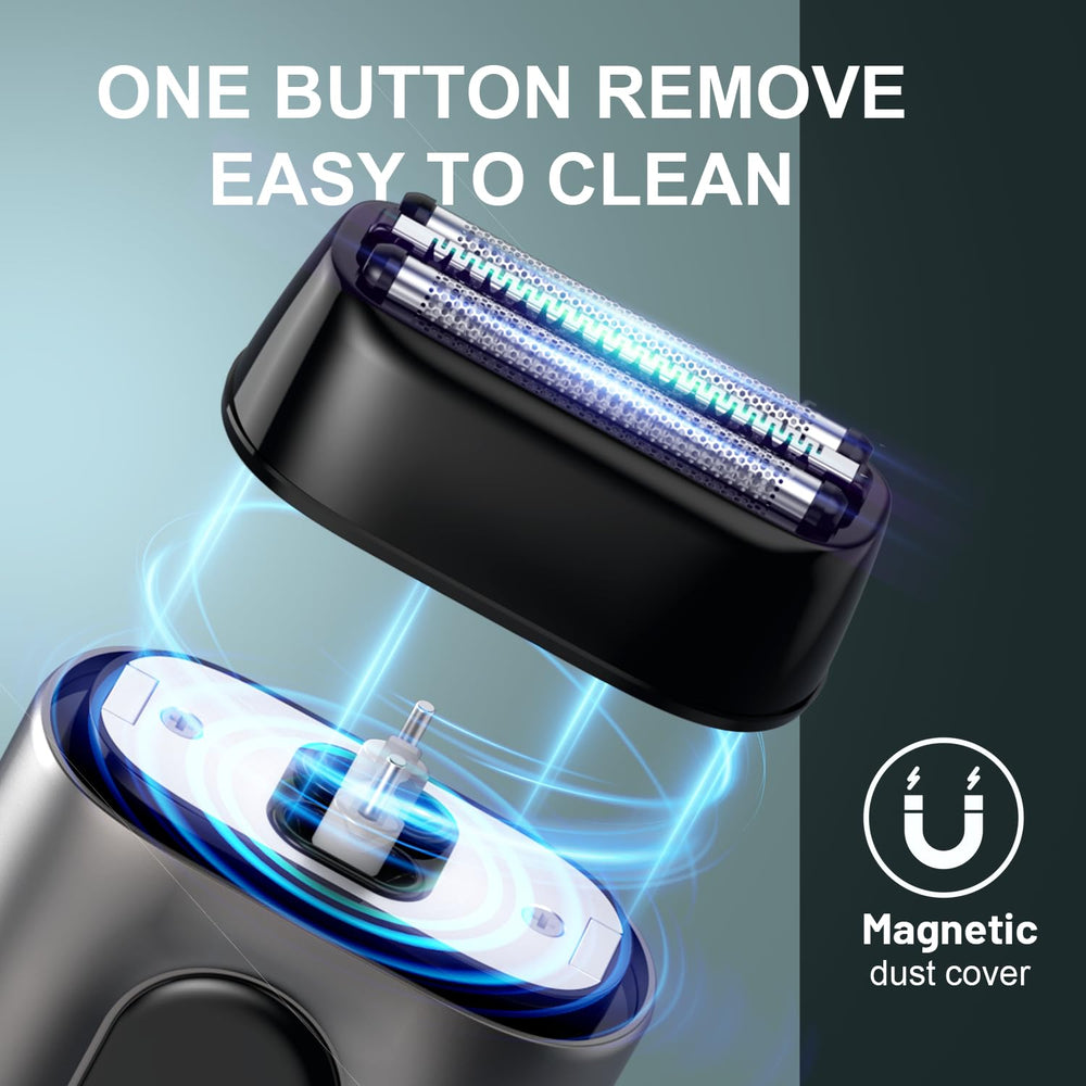 Fangaci IPX7 waterproof shaver is ready for wet or dry use.