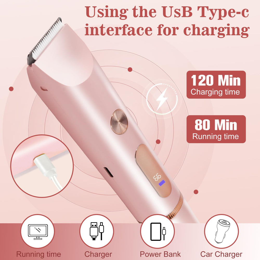 FANKRUAI Bikini Trimmer pink gift-packaging presents a stylish beauty upgrade option