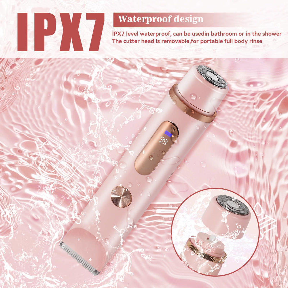 FANKRUAI Bikini Trimmer pink in-shower scenario for convenient grooming on the go
