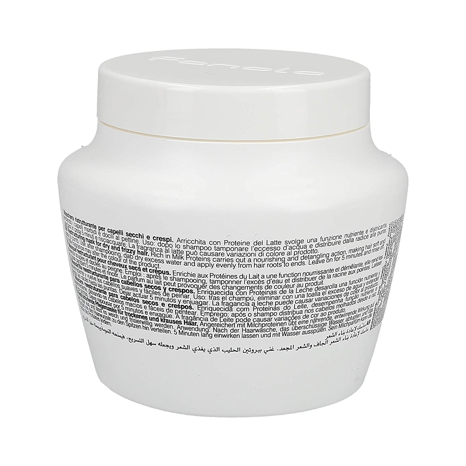 Fanola deep-conditioning hair mask packaging hero highlights premium Italian hair care.