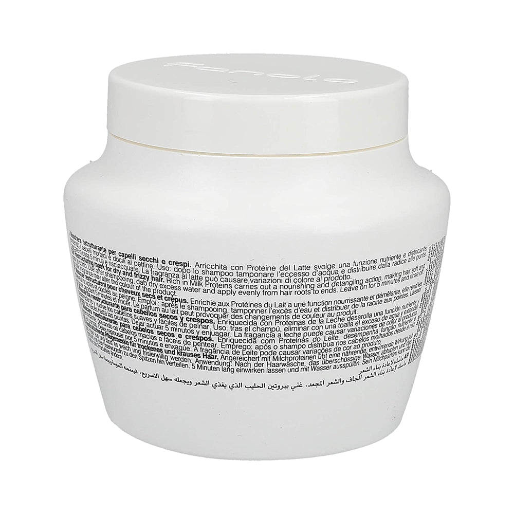 Fanola deep-conditioning hair mask packaging hero highlights premium Italian hair care.