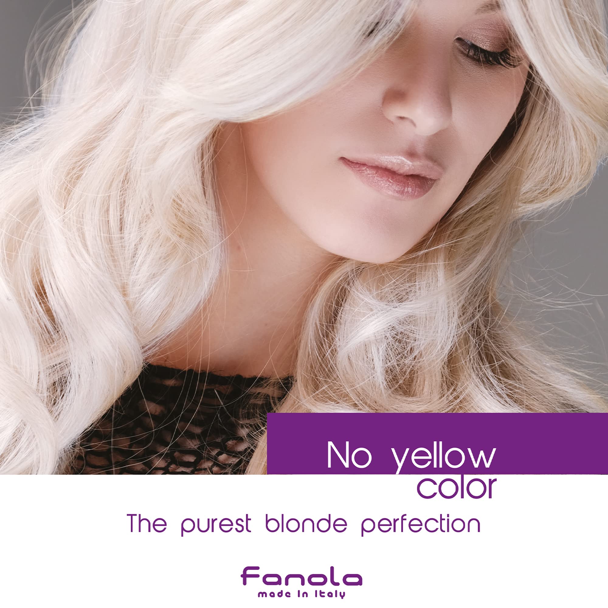 Fanola No Yellow dual-pack emphasizes salon-quality home toning.