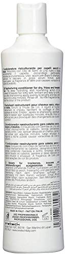 Fanola restructure conditioner finish reveals shine and anti-frizz results.