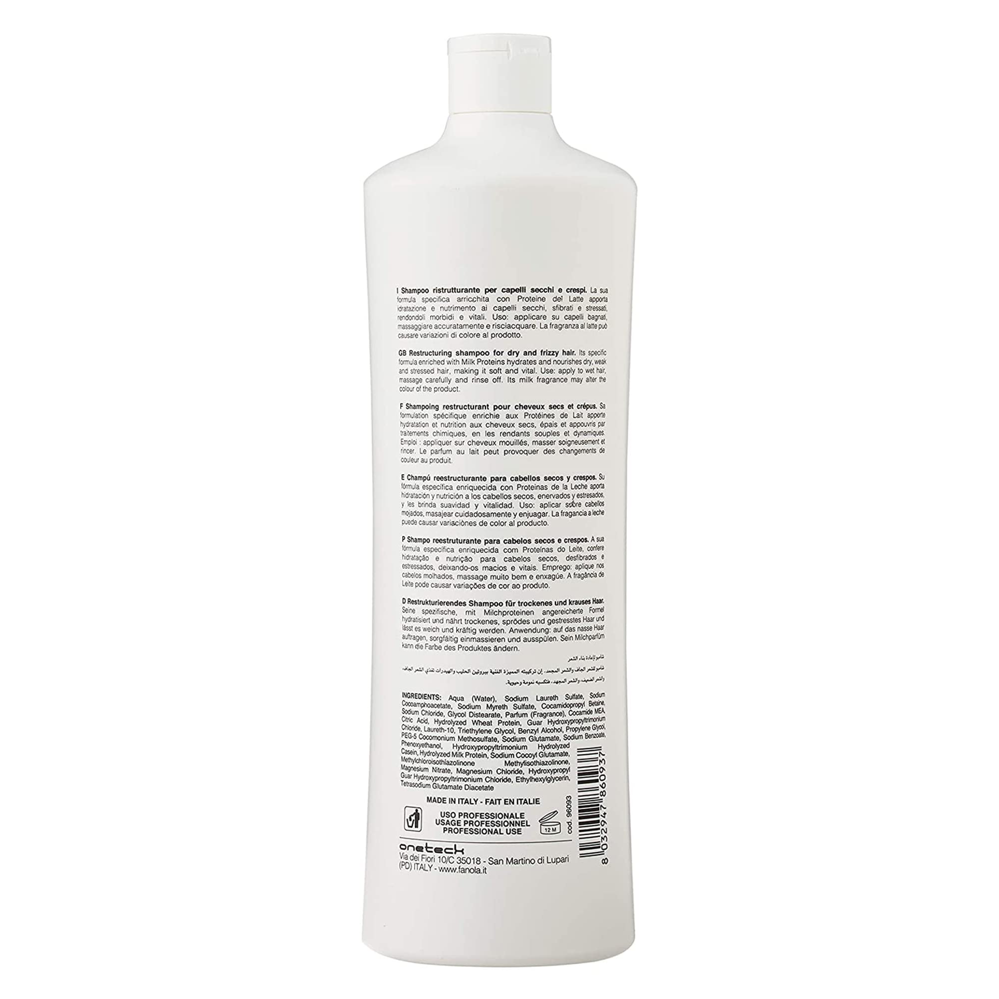 Fanola Restructuring Shampoo soft-hair-after shows improved manageability post-wash.