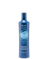 Fanola Wonder No Orange bottle-front showing blue toning for brassy hair.