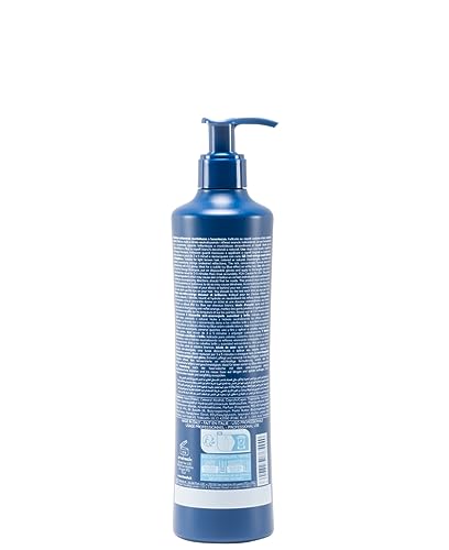 Fanola Wonder No Orange mask being applied to towel-dried hair for blue toning