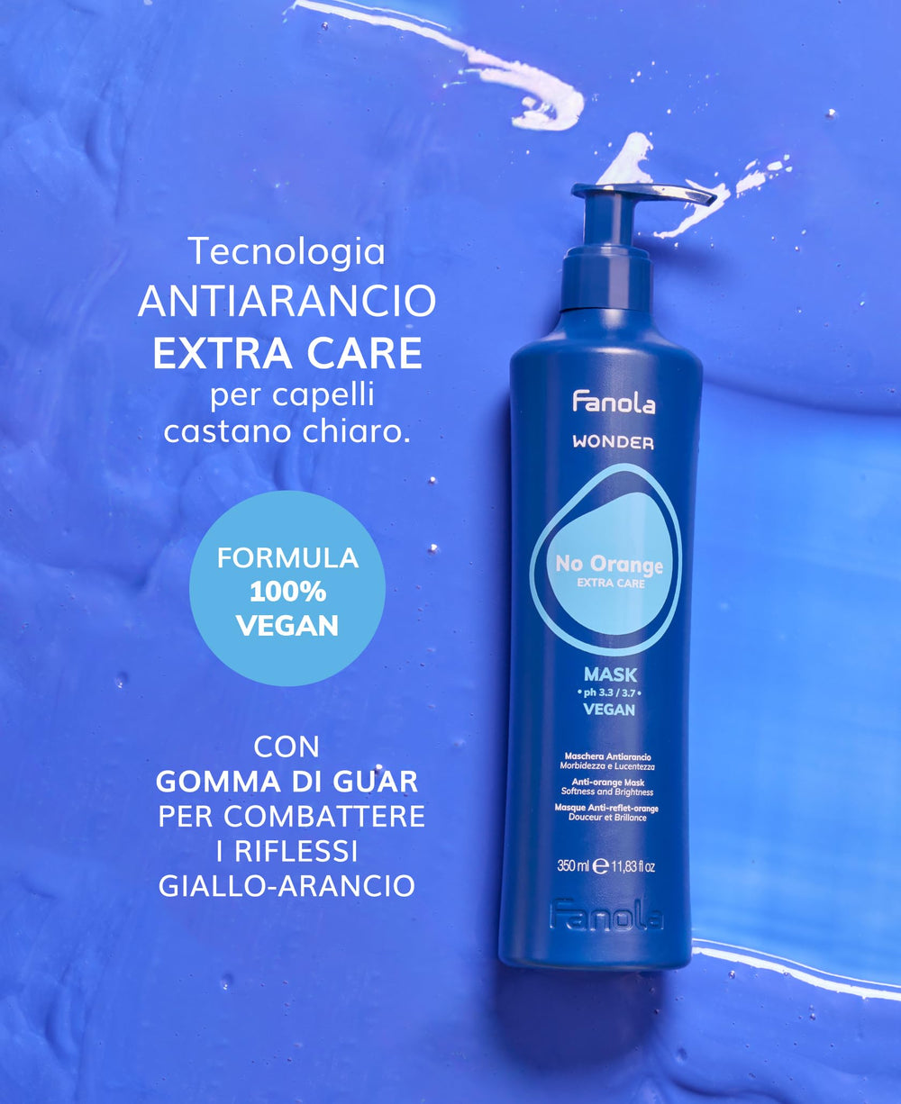 Fanola Wonder No Orange seals cuticles to boost shine and color retention