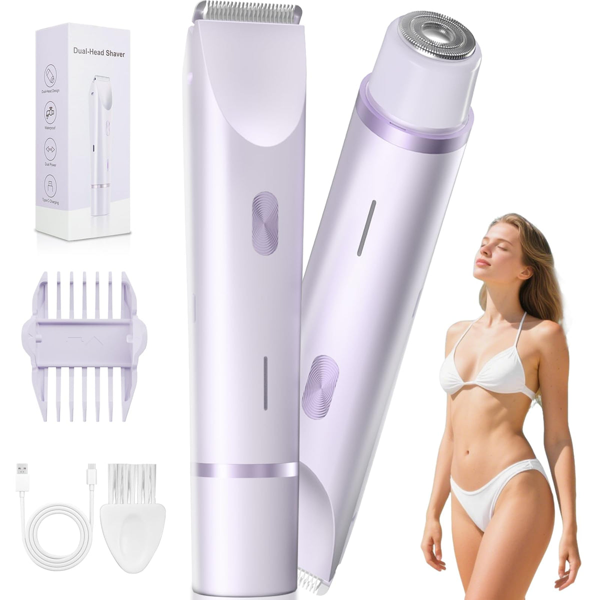 Fanovae Bikini Trimmer Lavender product shot for gentle grooming