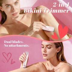 Fanovae bikini trimmer Petal Pink USB-C charging for convenient styling