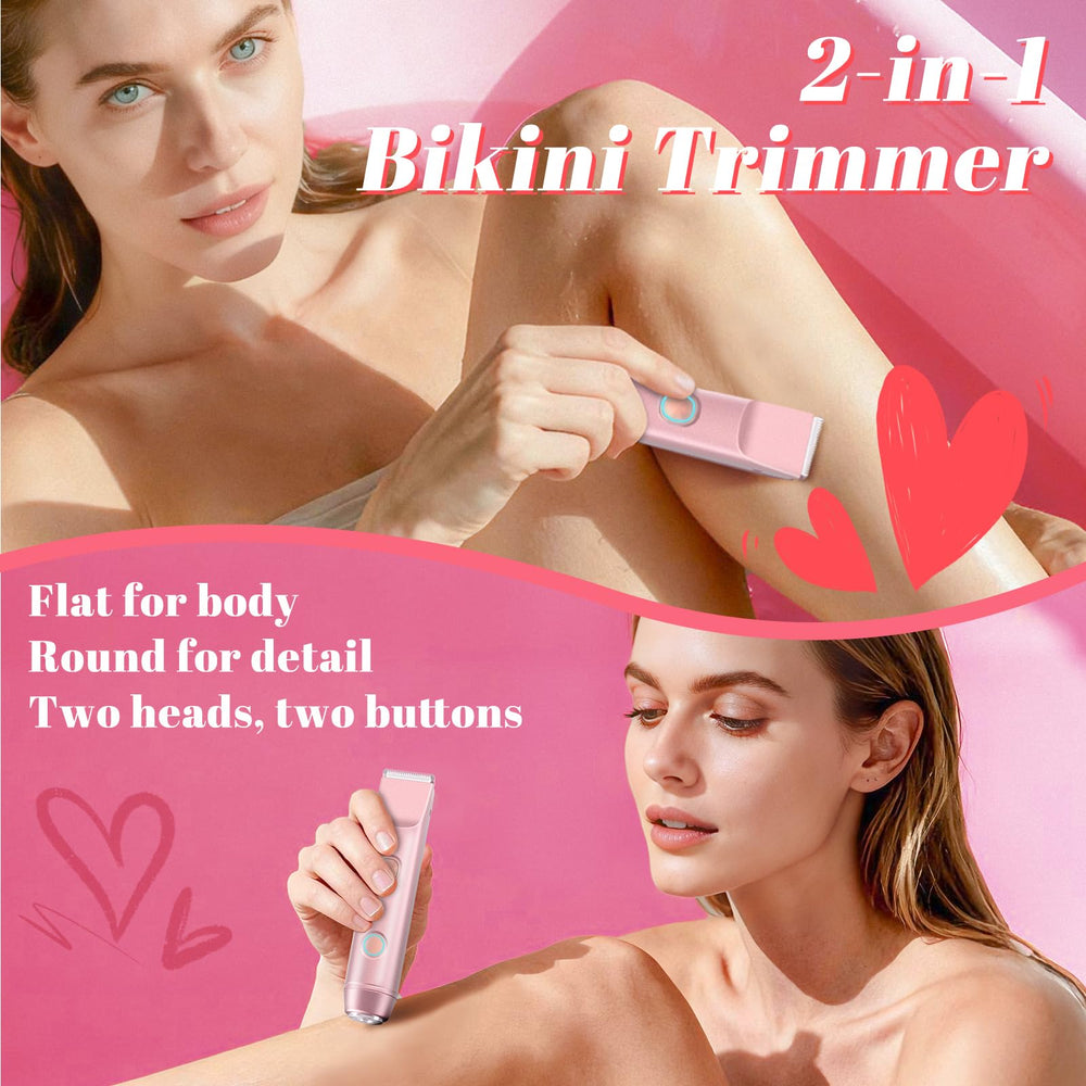 Fanovae bikini trimmer USB-C charger included for convenient recharge.