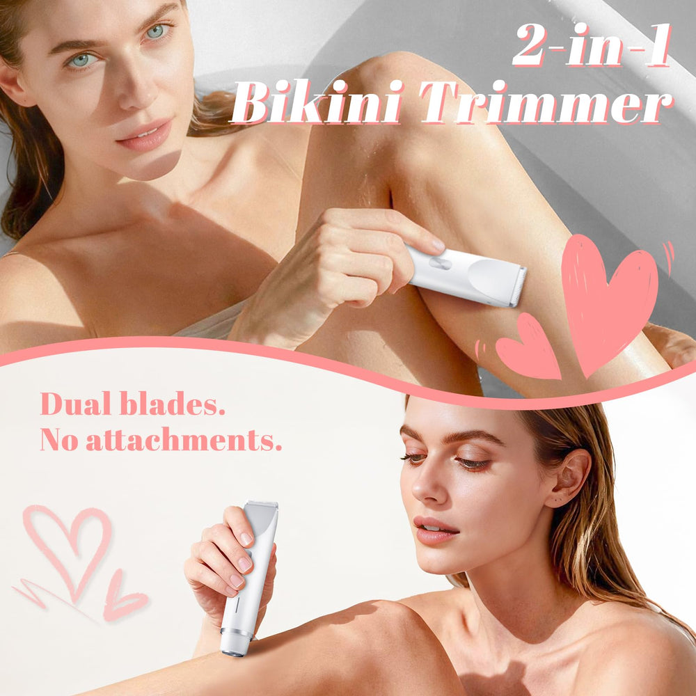 Fanovae bikini trimmer waterproof shower-use enables trimming in wet conditions.