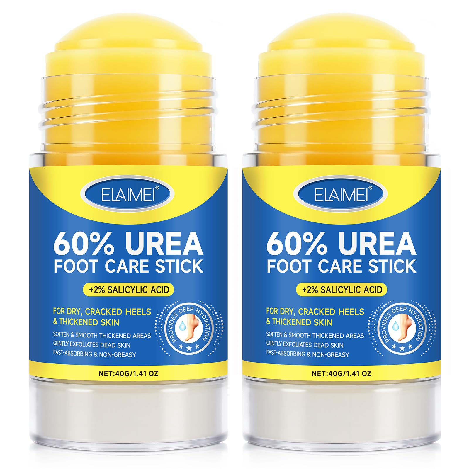 FANSHI's 2pcs Urea Cream 60% stick offers precise heel treatment.