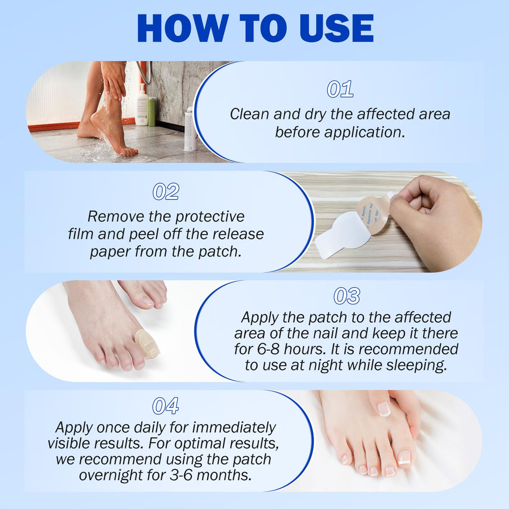 Fanshi Nail Patches detail demonstrating hydrogel patch on nail