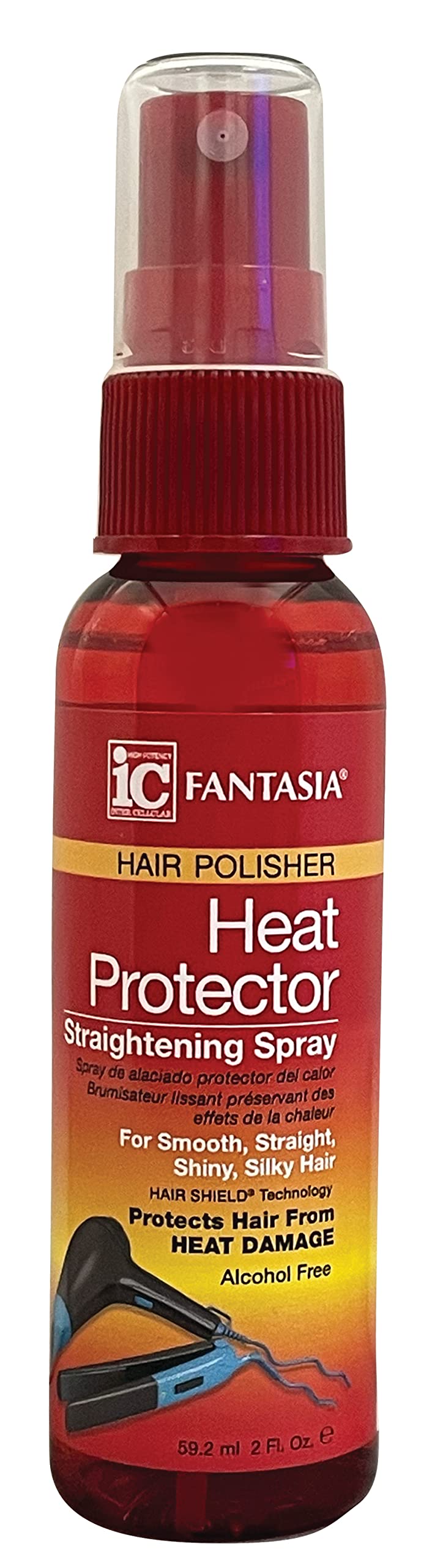 Fantasia IC heat protector spray 2oz bottle in a pack of 3 for heat styling protection
