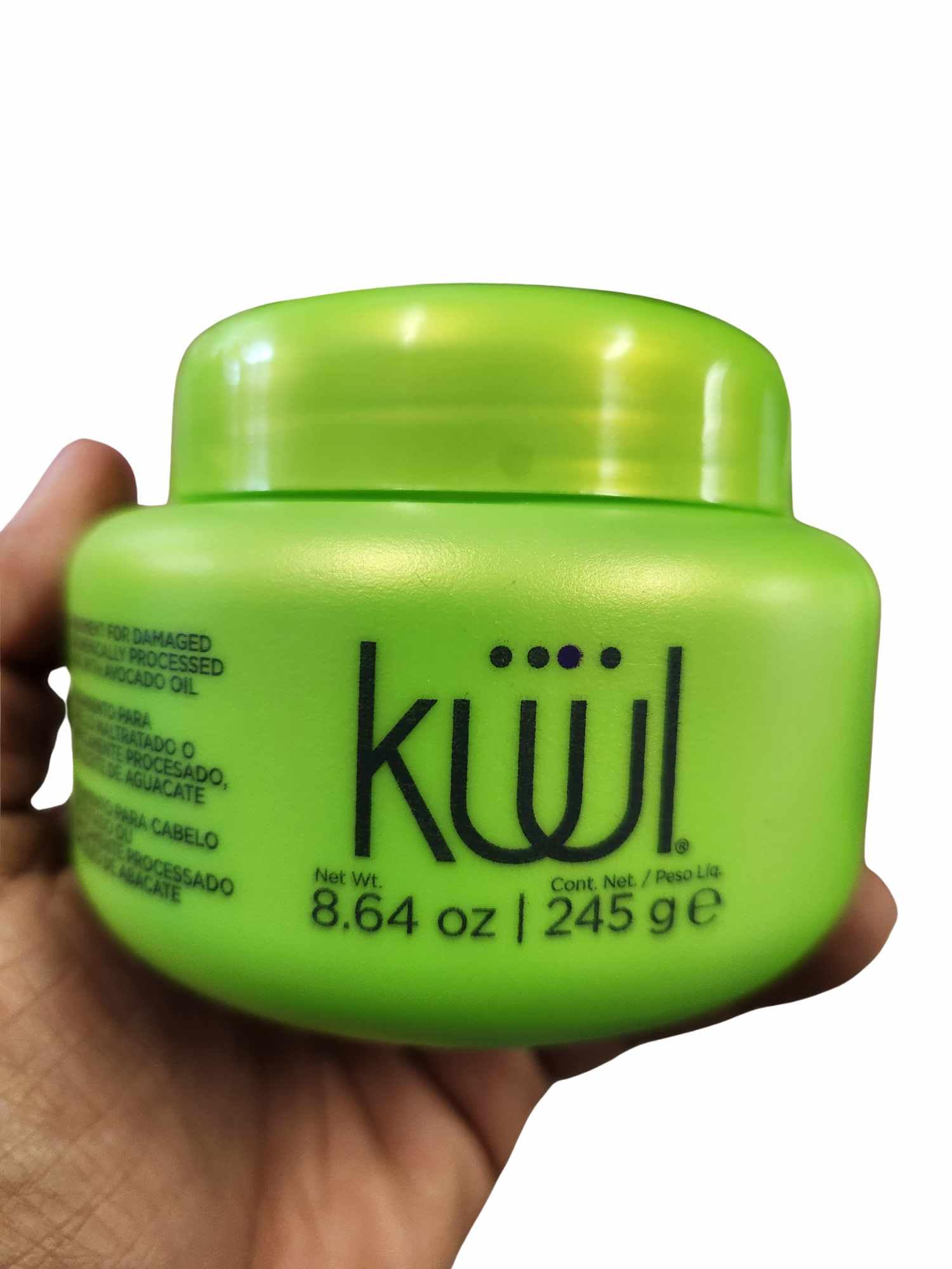 Fantasy Nails KUUL Reconstructor avocado-oil-cream demonstrates deep penetration for healthier lengths