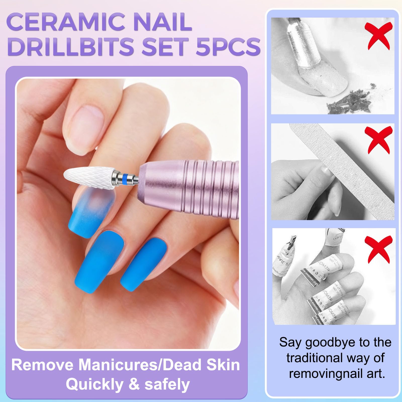 FANTEXY extra-coarse ceramic bit for heavy acrylic blending and edge cleanup