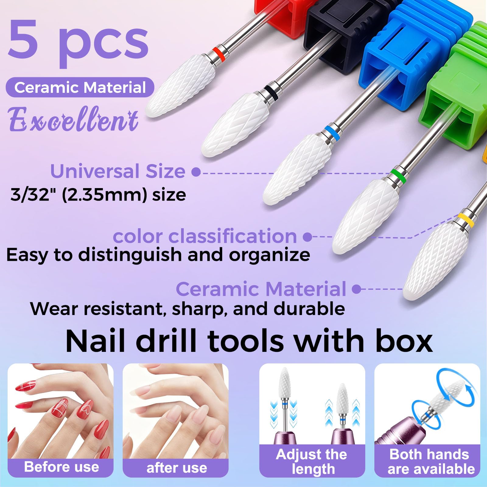 FANTEXY fine ceramic bit for smooth shaping and light material removal