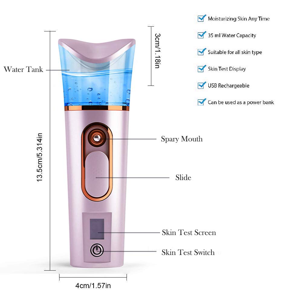 FANTEXY skincare mist for desk or travel use on the go.